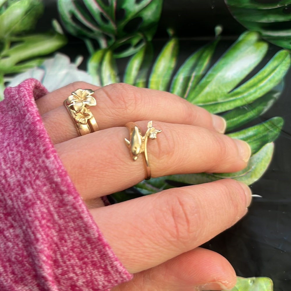 Kabana diamond 14k solid gold ring 🐬 - Picture 4 of 4